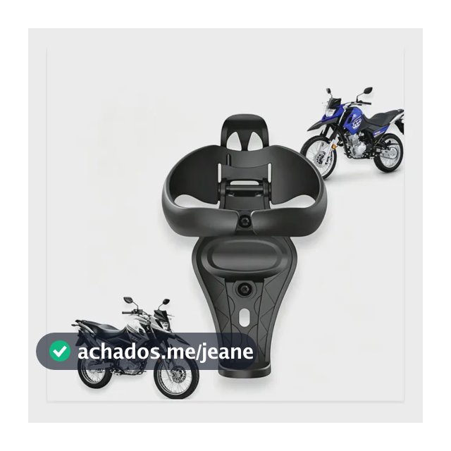 Suporte Universal Para Garrafa E Copo De Moto Para Guidão Preto