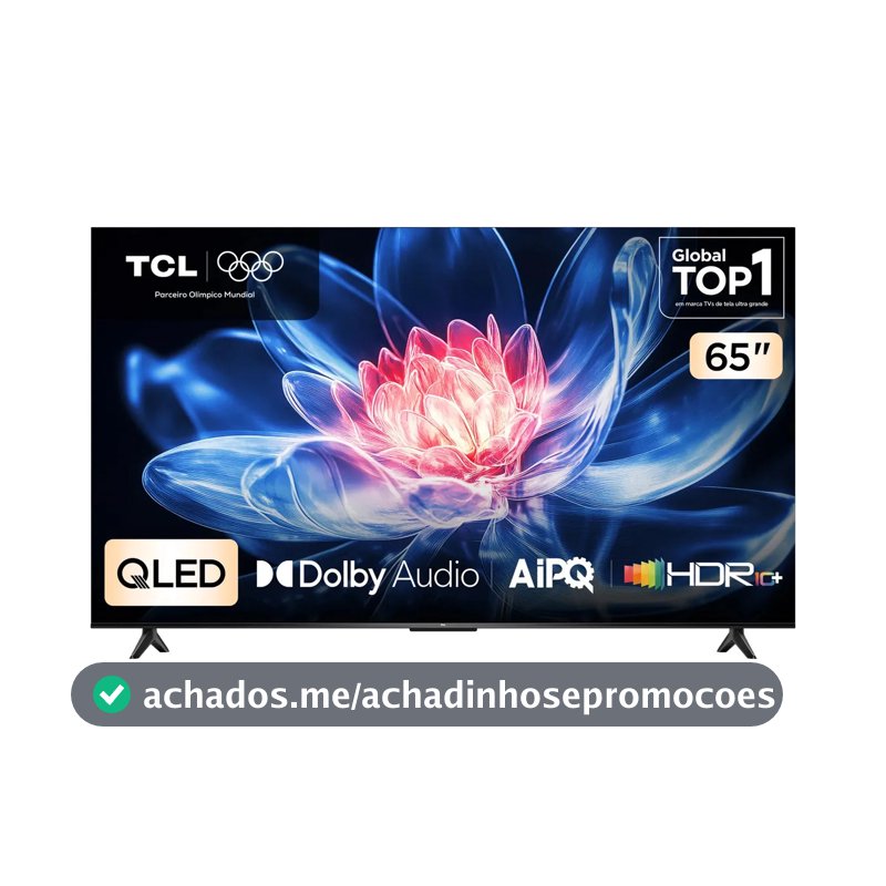 Smart Tv Tcl 65 Polegadas Qled 4k T6c Wifi Bluetooth Google Tv Tela Hva E Hdr10+ 65t6c