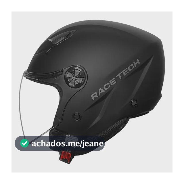 Capacete Race Tech Play Monocolor Preto Fosco Tamanho Do Capacete 58