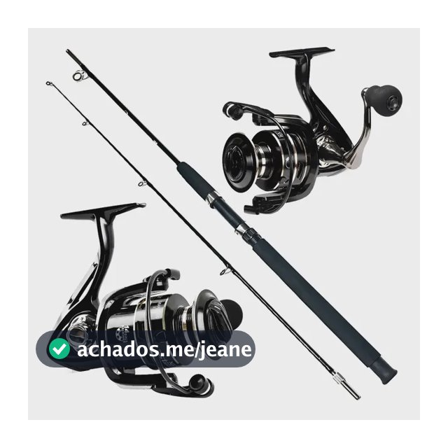 Kit Pesca Pesada Molinete 7000 C/ Vara 1.80m 40lb Ate 30kg