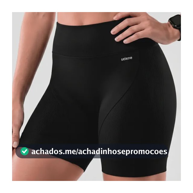 Short Selene Bermuda Feminina Dry Fitness Anatômica Fit Leve