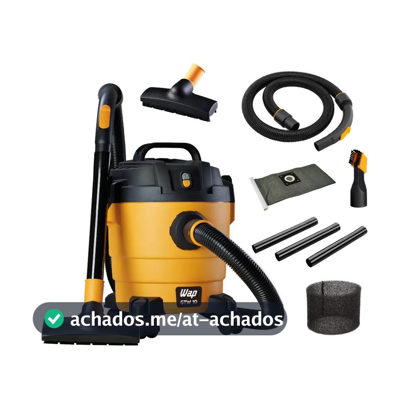 Aspirador de Pó e Água WAP GTW 10 1400W de Potência com Bocal de Sopro