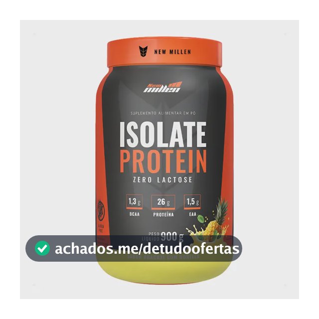 Isolate Protein Proteína Isolada 900g New Milen Zero Lactose