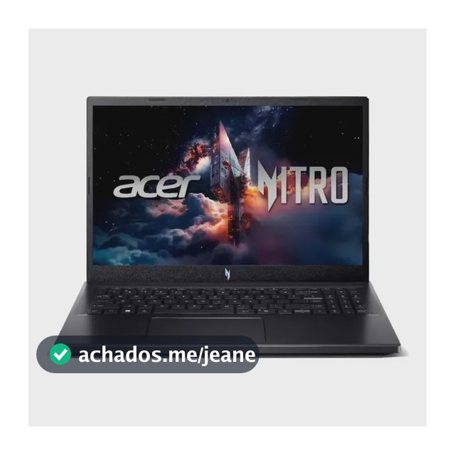 Notebook Gamer Acer Nitro V15 com Intel Core i5-13420H, 8GB RAM e RTX 4050 de 6GB, SSD 512GB e Tela de 15.6" Full HD 165Hz