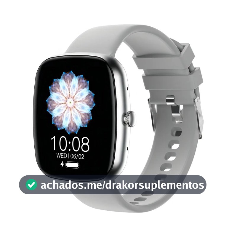 Smartwatch Bazik Prime S35 Ultra Max 47mm, Com Bluetooth e GPS Para Android e iOS