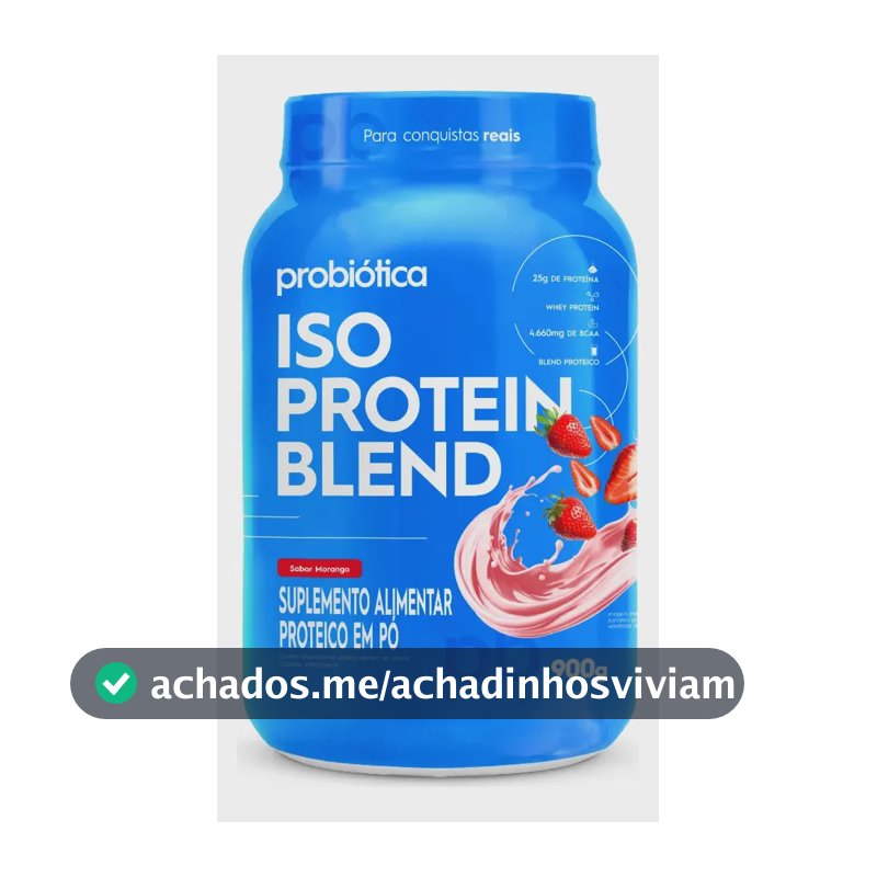 Whey protein Probiótica Iso Blend em pó sabor Morango x 900g