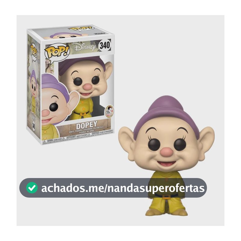 Boneco Funko Pop! Disney Branca De Neve - Dunga