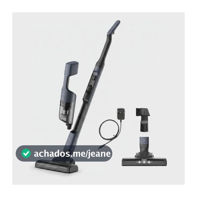 Aspirador de Pó Vertical Electrolux ERG019 sem fio Portátil bateria Ergorapido 2 em 1 luz frontal LED escova rotativa aspira escova capacidade 950ml Bivolt 30 min Azul