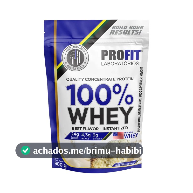 Whey protein Profit 100% Quality Concentrate em pó sabor Leite Niño x 900g