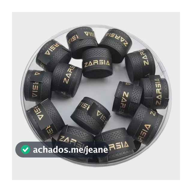 5 Overgrip Fita Super Grap Seca Raquete Beach Tennis Preto