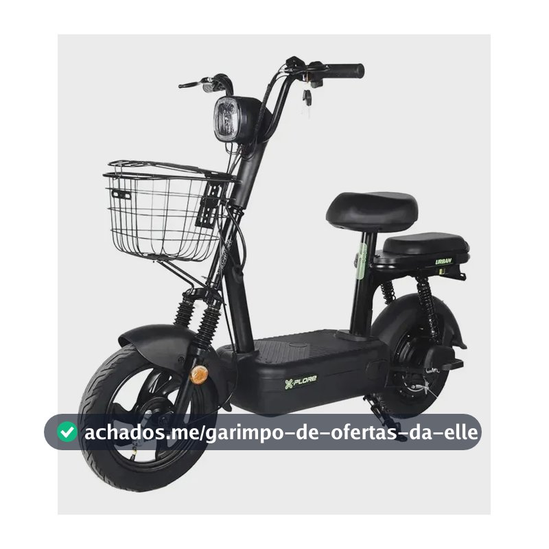 Bike Elétrica Urban Scooter 500w 48v 12ah Mobilidade Urbana