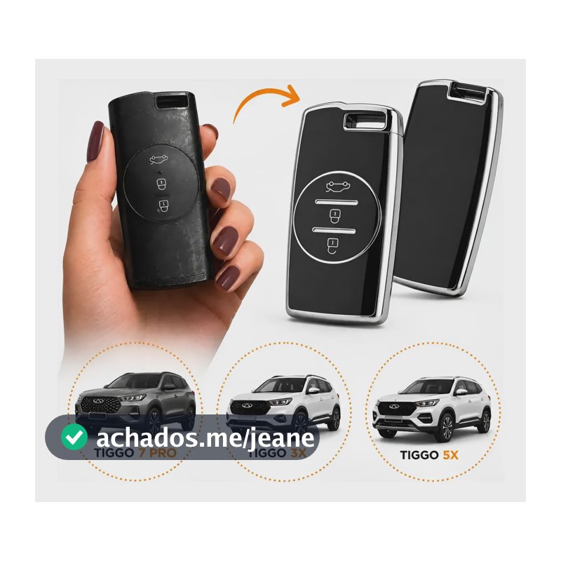 Capa Para Chave Carro Chery Tiggo 5x 7 Pro Sport 3x Presença