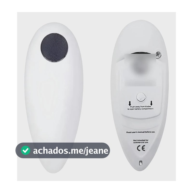 Abridor de Lata Elétrico Automático a Pilha Giratório Snel Home RE179