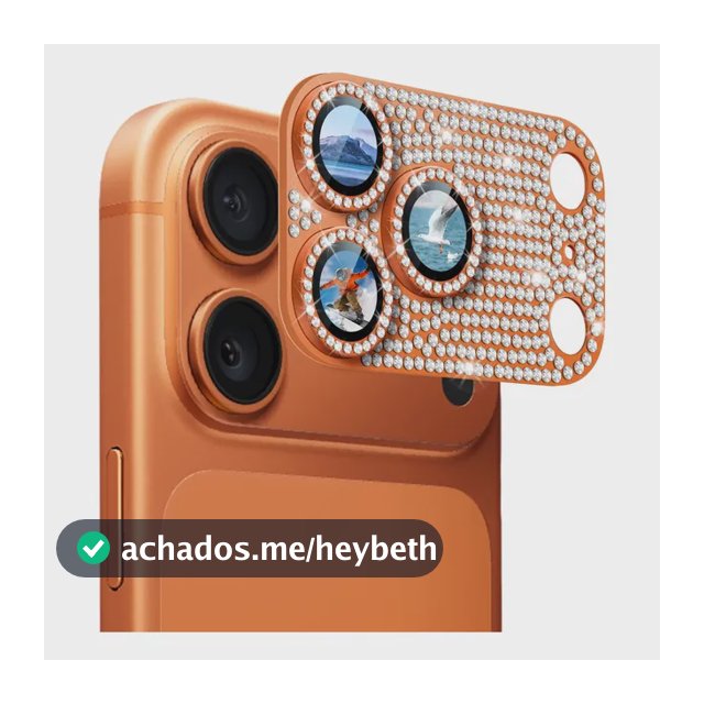 Protetor De Lente Easeasy iPhone 17 Pro Max Glitter Diamond