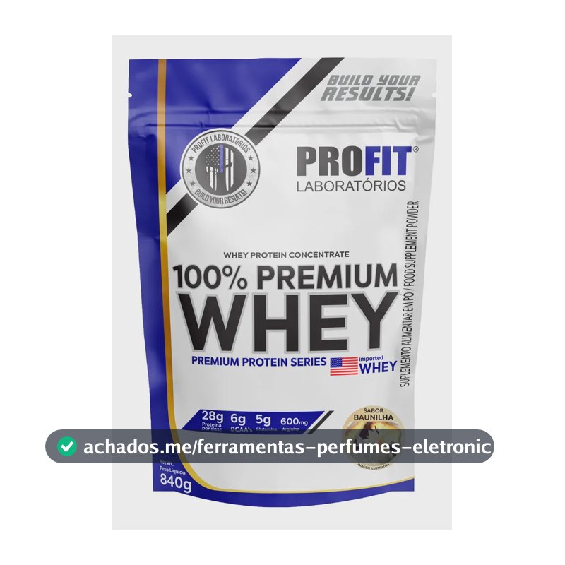 Proteína ProFit Laboratórios Elite Series 100% Premium Whey em pó sabor Baunilha x 840g