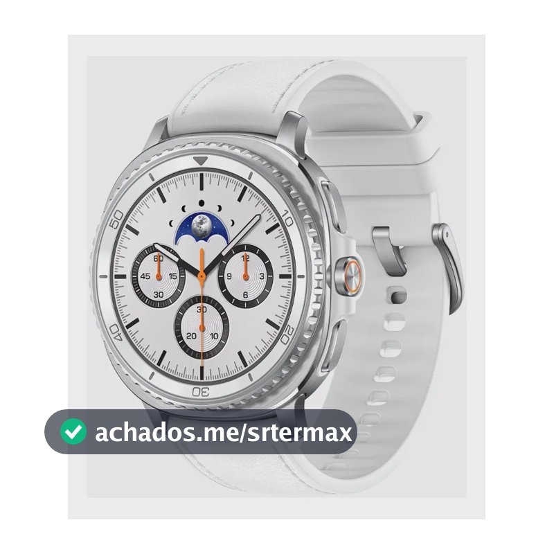 Samsung Galaxy Watch8 Classic Smartwatch 46mm LTE, Galaxy AI, Tela em Cristal de Safira Branco