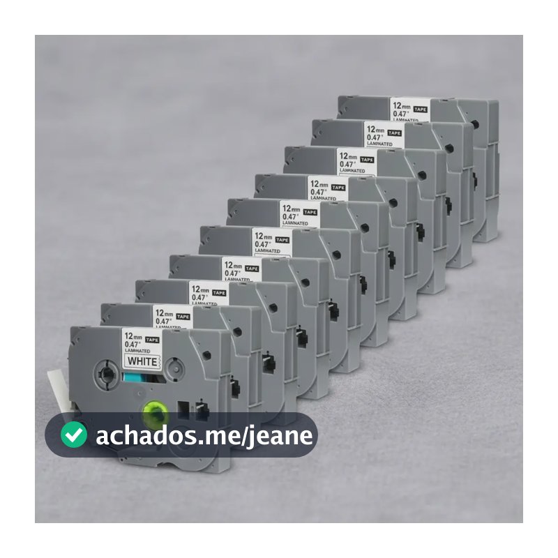 10x Fita Compatível Tze 231 Brother Pt-h105 Pt-h110 Pt-d210 Branco