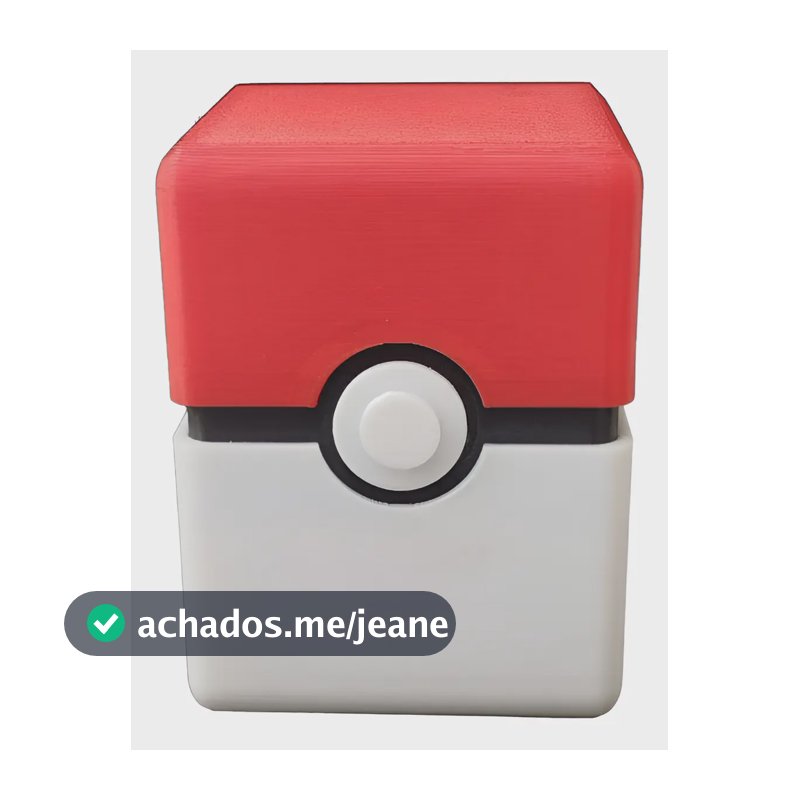 Deck Box Para Tcg Vermelho E Branco
