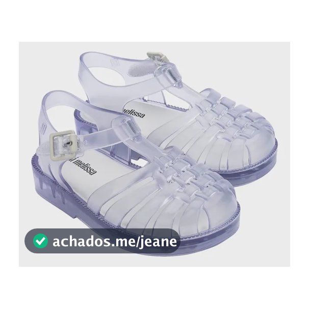 Sandália Possession Infantil Melissa Transparente Liso 17.18