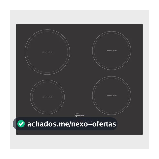 Cooktop de Indução Fischer 4 Bocas Vitrocerâmica com Touch Screen 220V