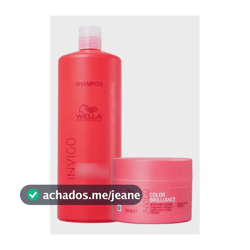 Shampoo E Máscara 150ml Invigo Color Brilliance - Wella