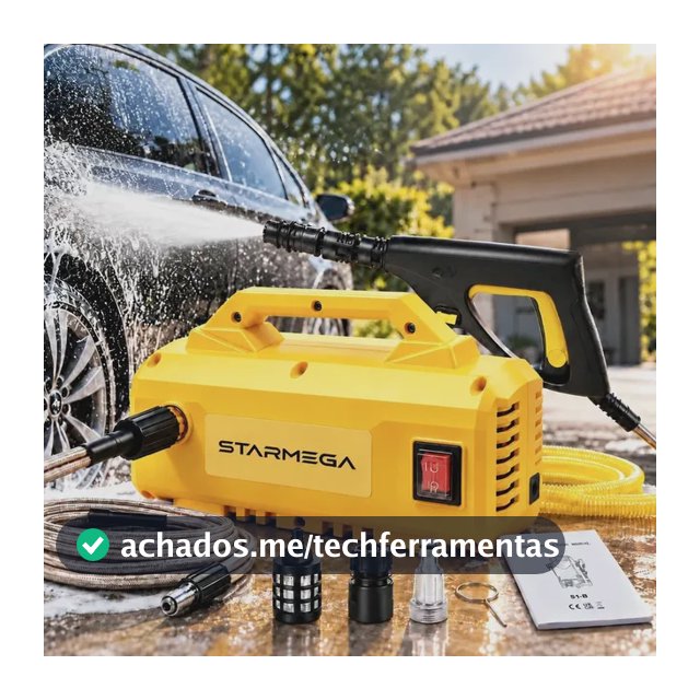 Lavadora Alta Pressão Compacta 1400w, 1600psi, 300l/h