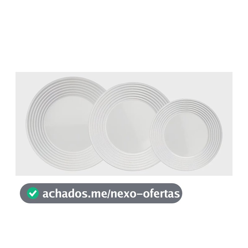 Aparelho Jantar Saturno Nadir Opaline 12 Peças Cor Branco
