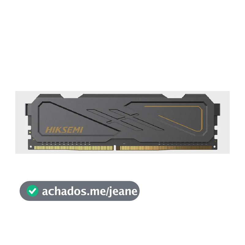 Hiksemi HSC408U32D2 8G Armor Memoria DDR4 3200MHz Preto com Dissipador de Calor