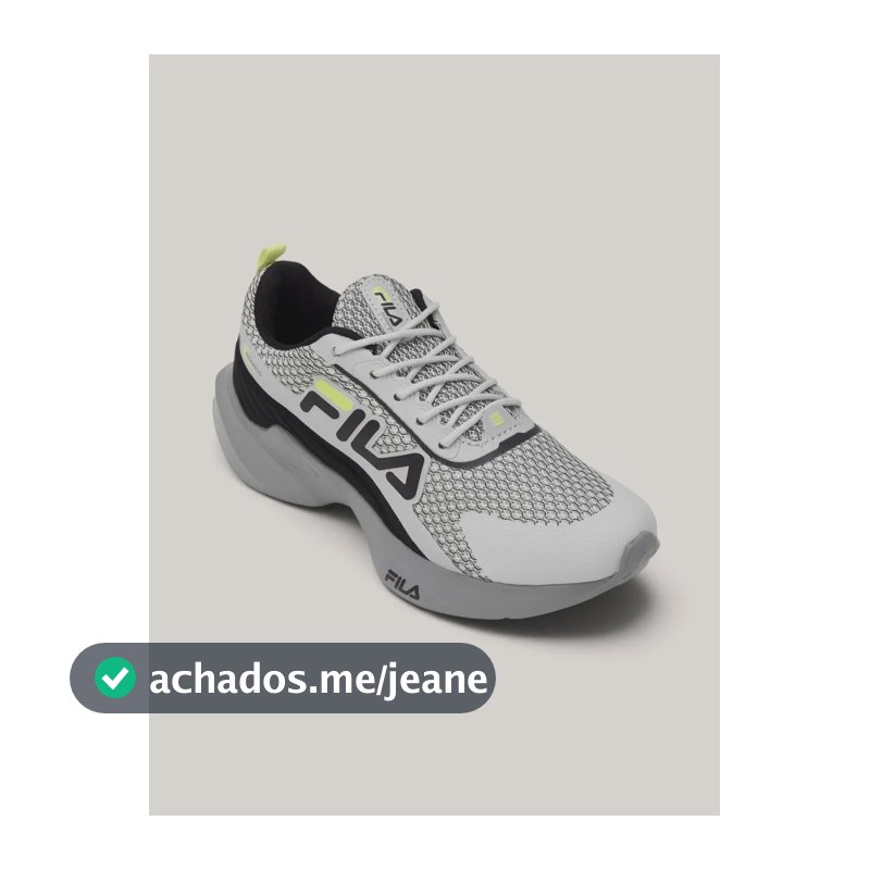 Tênis Infantil Menino E Menina Progress Kids Fila Cinza Gelo/preto/verde Limao Liso 33