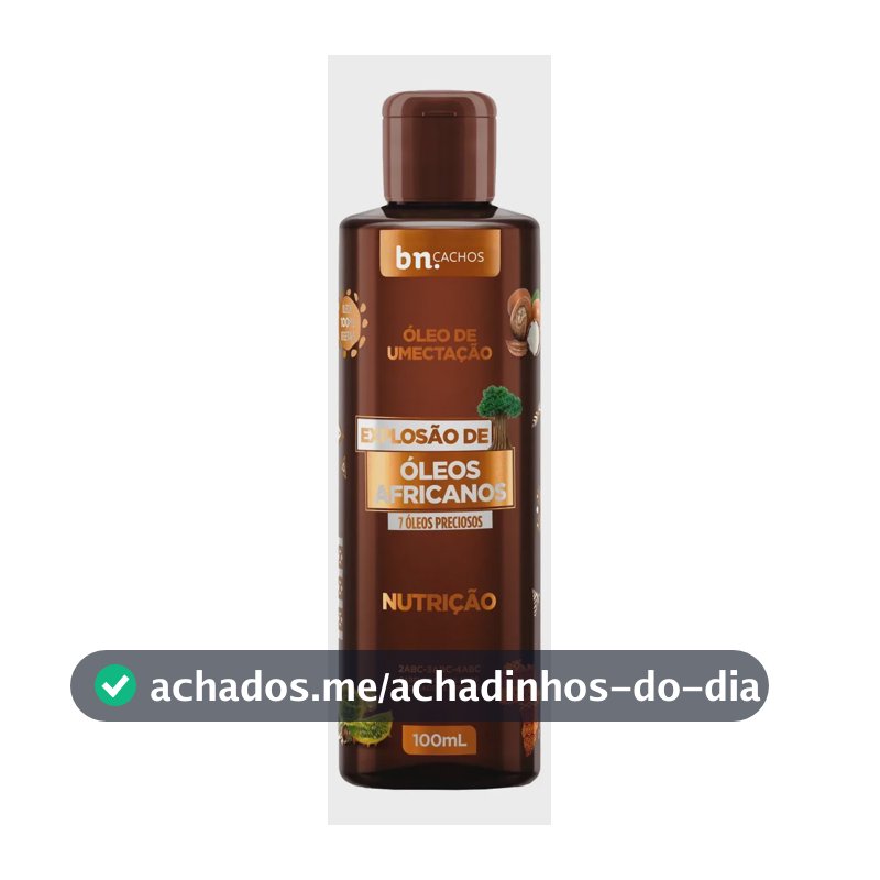 Óleo de Umectação Explosão de Óleos Africanos 100ml | bn.Cachos