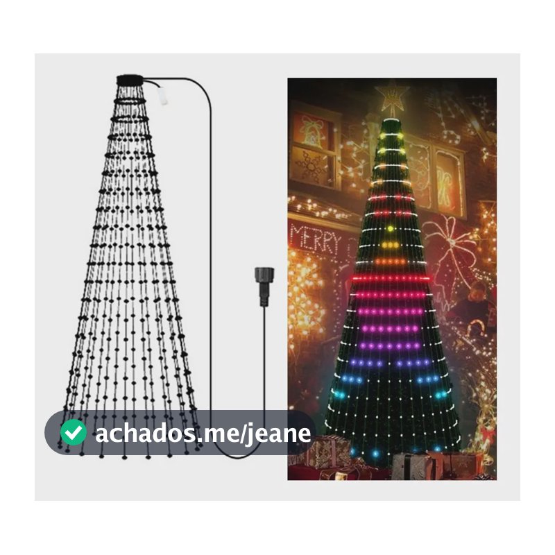Luzes Led Para Decoração De Árvore De Natal: 1,8 M, Interior Azul 5v