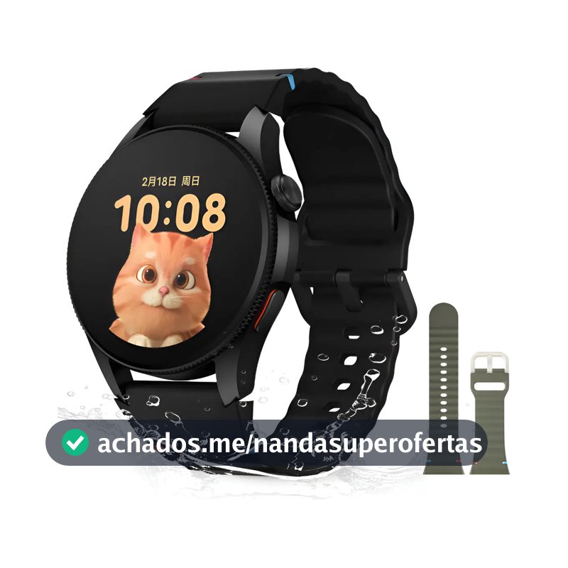 Smartwatch Aurafit G12 GPS AMOLED 1.43" Bluetooth Resistente Água 3ATM