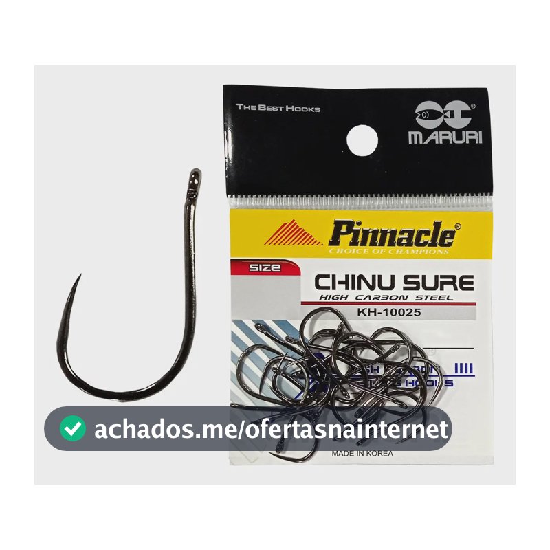 Cartela Anzol Pinnacle Chinu Sure N6 - Maruri