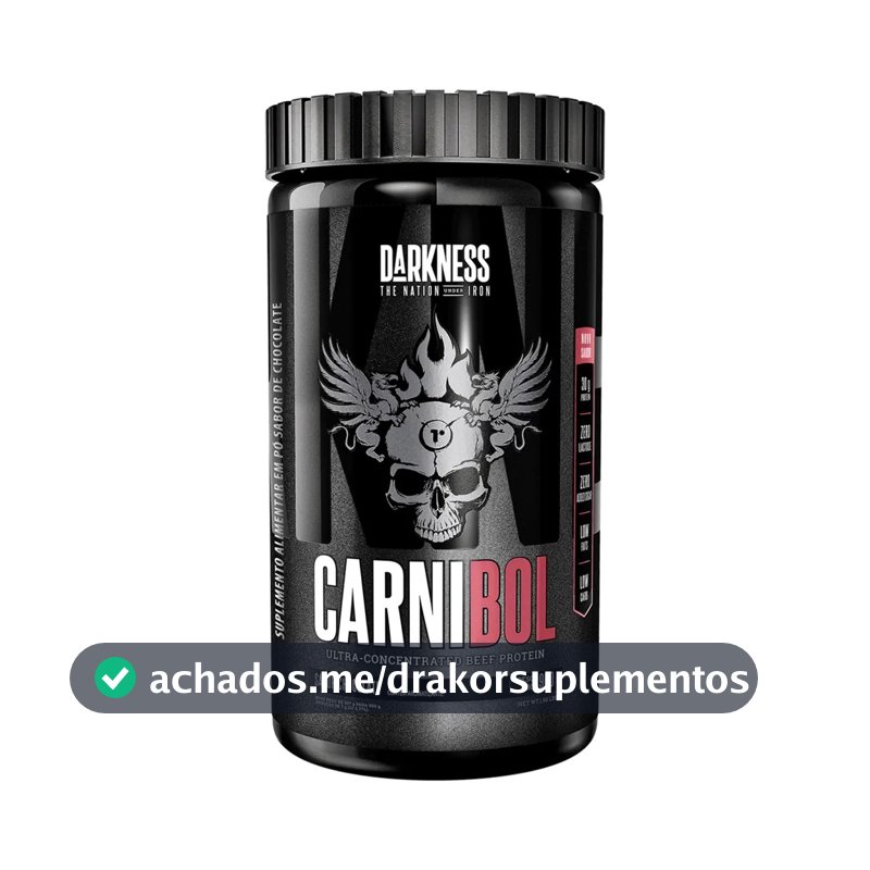 Proteína Darkness Carnibol Beef em pó sabor Chocolate x 900g
