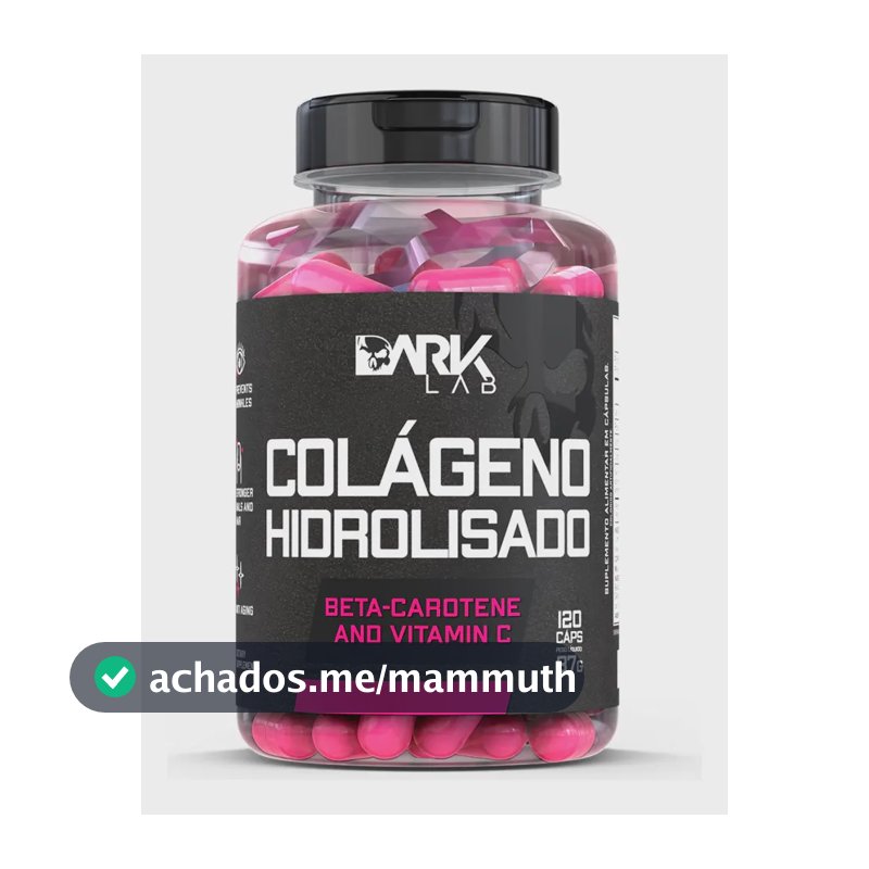 Colágeno Dark Lab em cápsula Sem sabor de 120 un