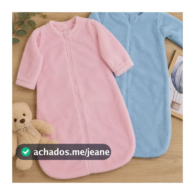 Saco De Dormir Bebe Casulo Pijama Cobertor Com Ziper
