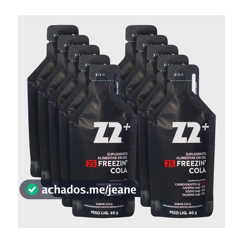 Suplemento em gel Z2 Performance Z2 Gameday Carboidratos Energy + Freezin Cola x 400g 10 un