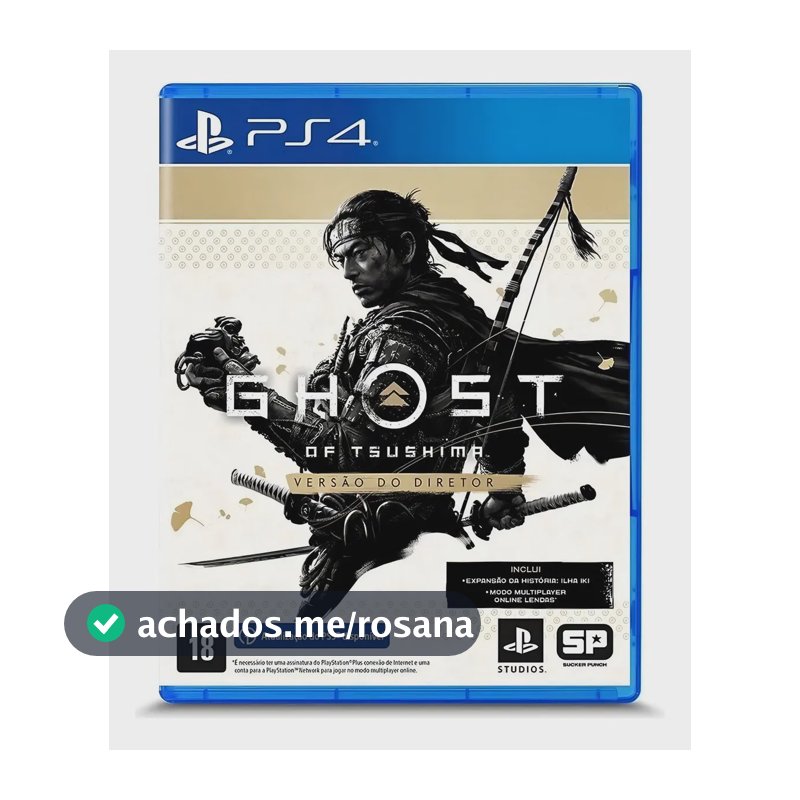 Jogo Ghost Of Tsushima Director's Cut Mídia Física Ps4 Sony