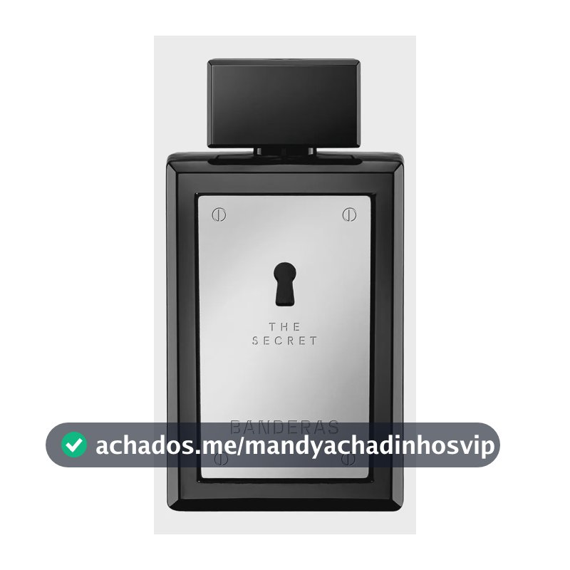 Perfume Banderas The Secret Eau De Toilette 100 Ml - Oriental Especiado Fresco - Perfume importado masculino de Banderas, expressa masculinidade e sensualidade.