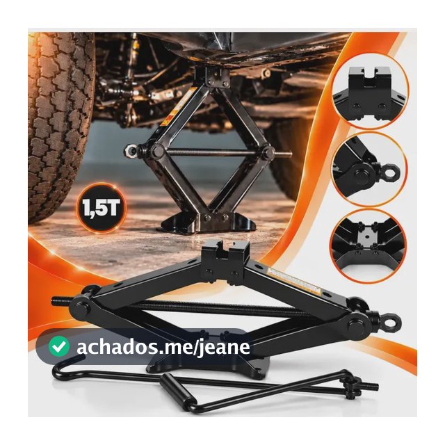 Macaco Mecânico Sanfona BC TOOLS 1.5t para Carros e Uso Industrial