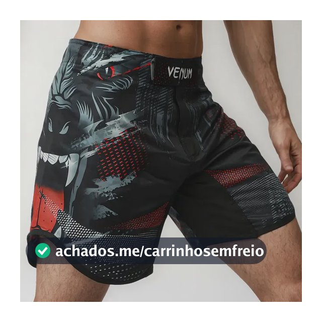 Bermuda Venum Lobo Short Mma Muay Thai Luta Masculino