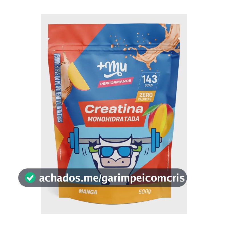 Creatina +Mu em pó sabor Manga x 500g