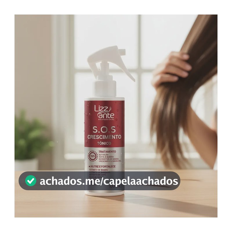 Queda De Cabelo Crescimento Rapido Tonico Sos Lizz Ante Pro