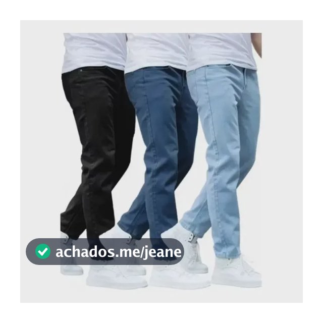 Kit 3 Calças Jeans Masculina Premium Skinny Tradicional Nf