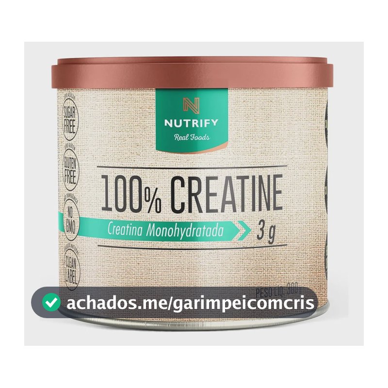 Creatina Nutrify 100% em pó Sem sabor x 300g