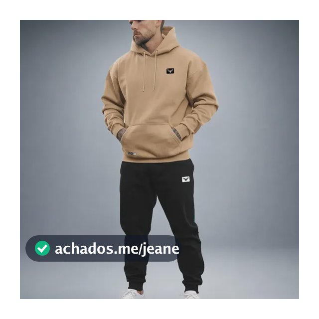 Conjunto De Moletom Polo Calça + Blusa De Frio Kit Masculino