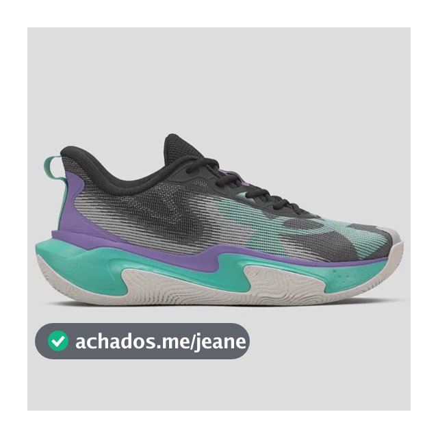 Tênis Masculino Layup Under Armour Black/purplhebe/grenmod Liso 39 Br