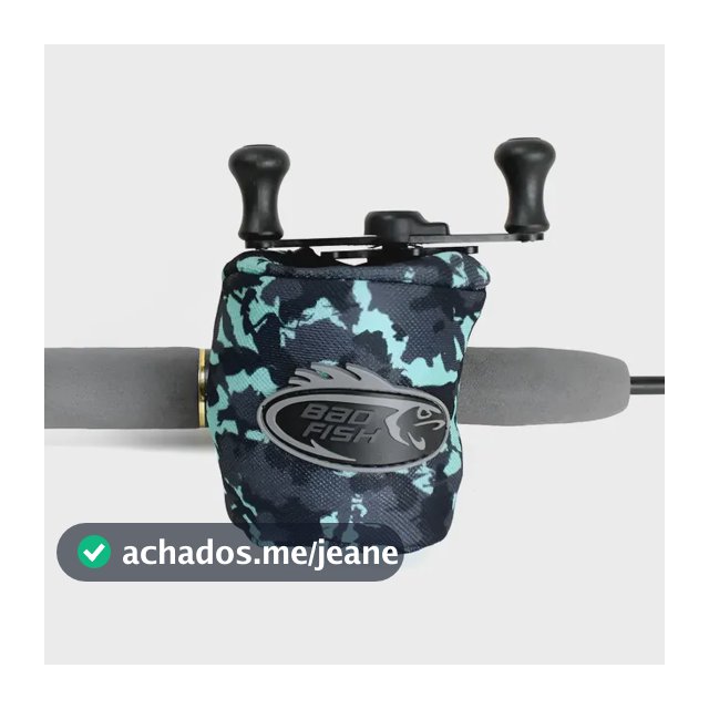 Capa Proteção Carretilha/molinete Pesca Verde Água E Chumbo