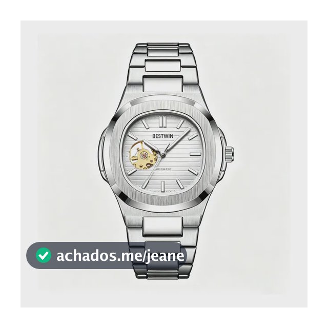Relógio Masculino Mecânico Automático Aço Inox