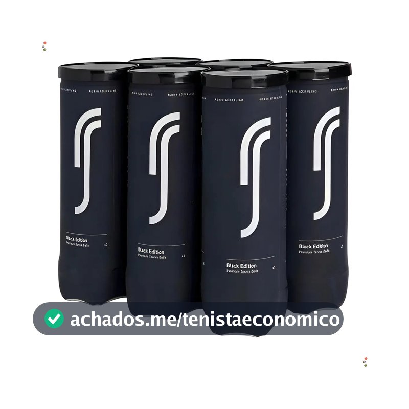 Bola De Tênis Robin Soderling -black Edition -pack C/6 Tubos